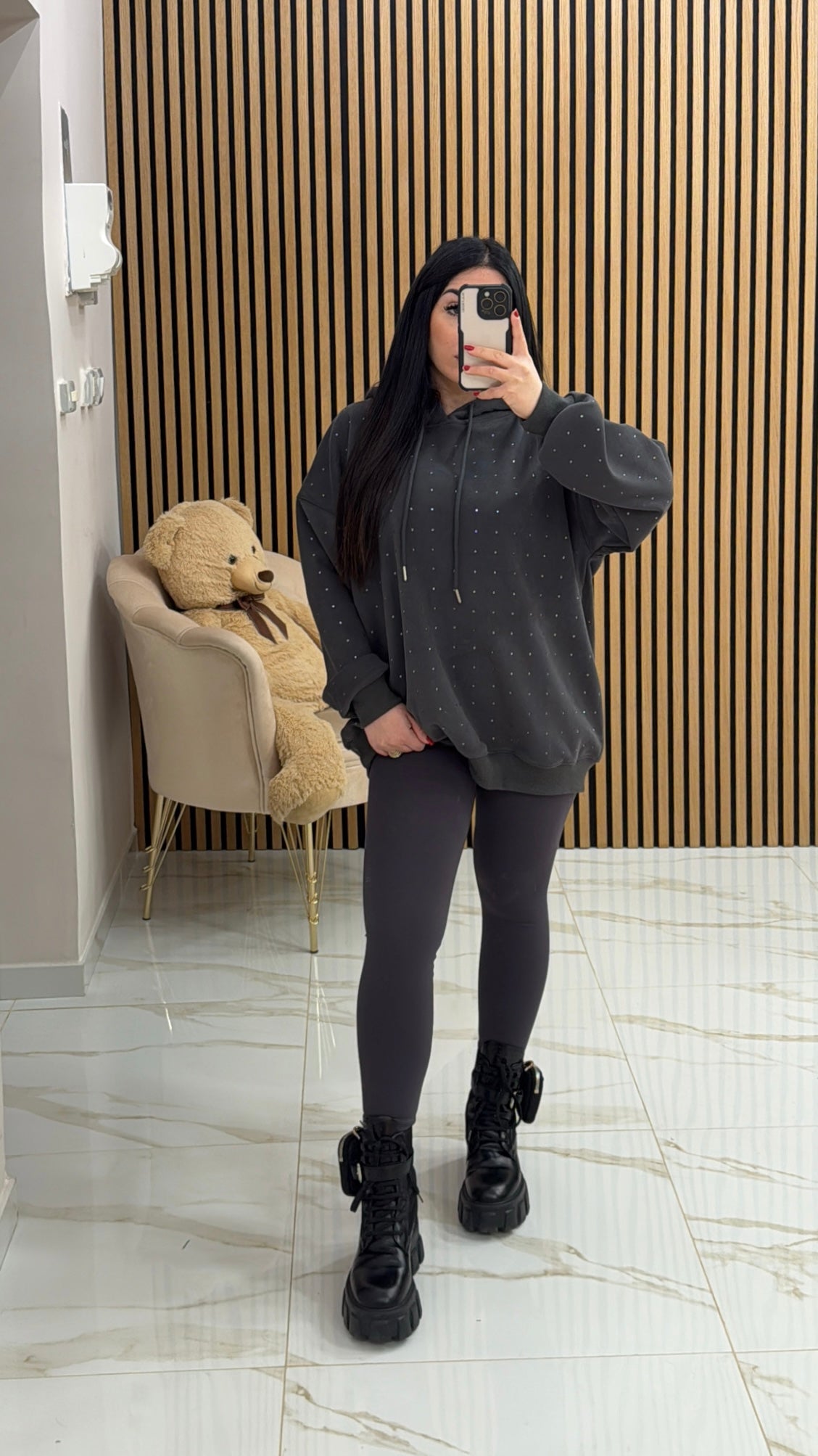 LEGGINS MODELLANTE GRIGIO