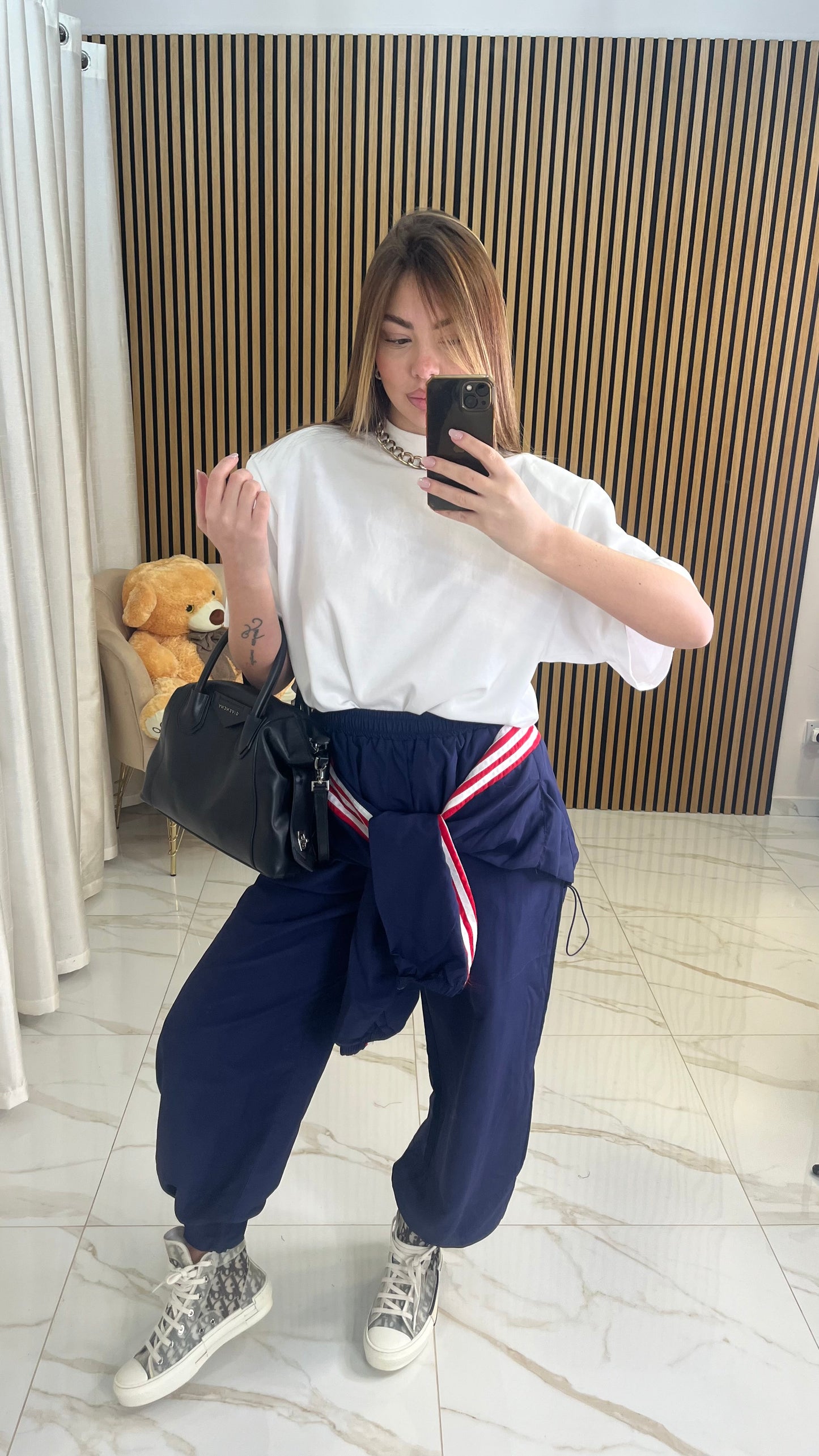 PANTALONE CARGO BLU