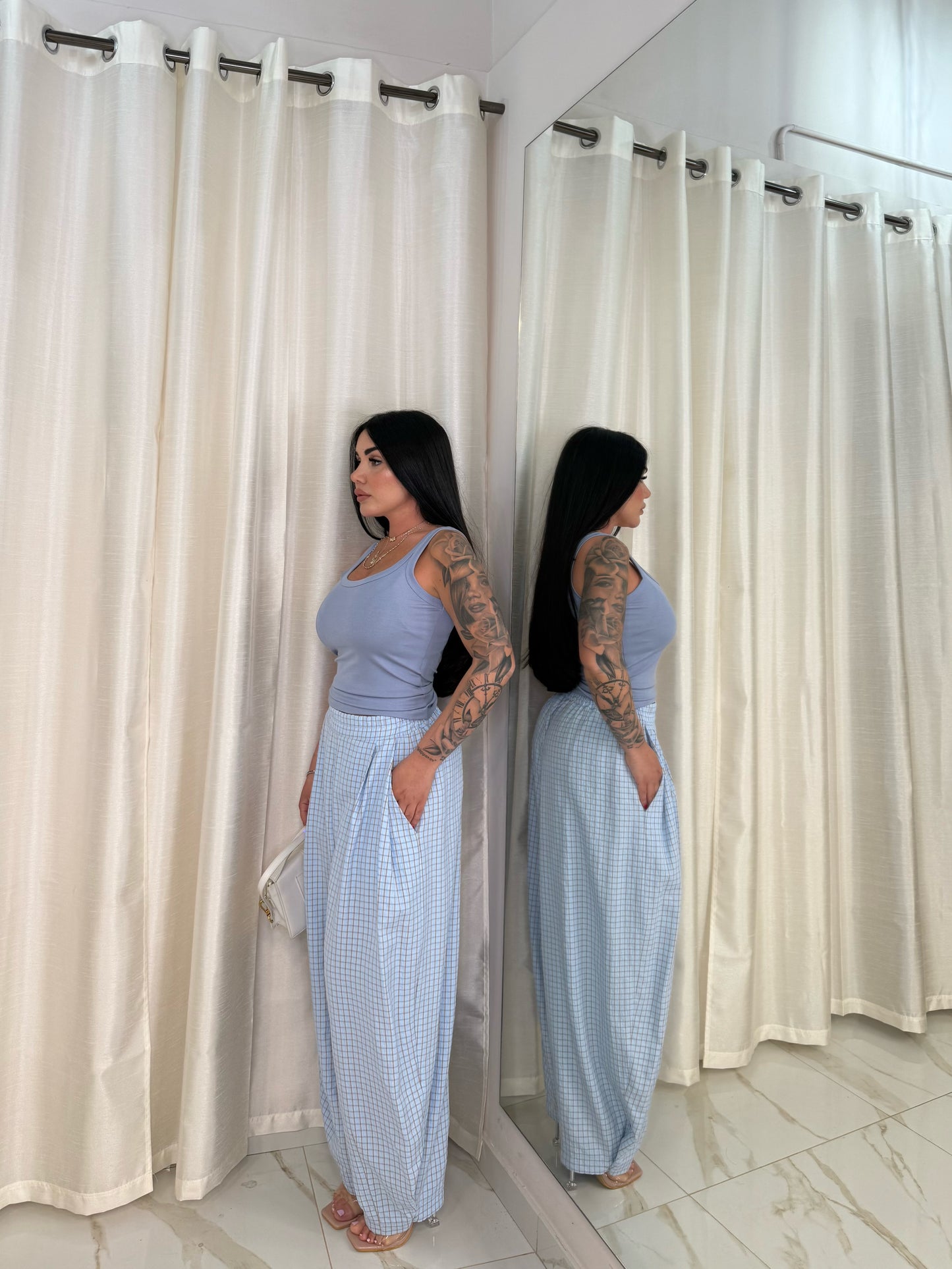 PANTALONE AZZURRO