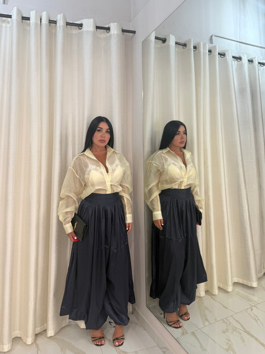 CAMICIA SEMIVELATA
