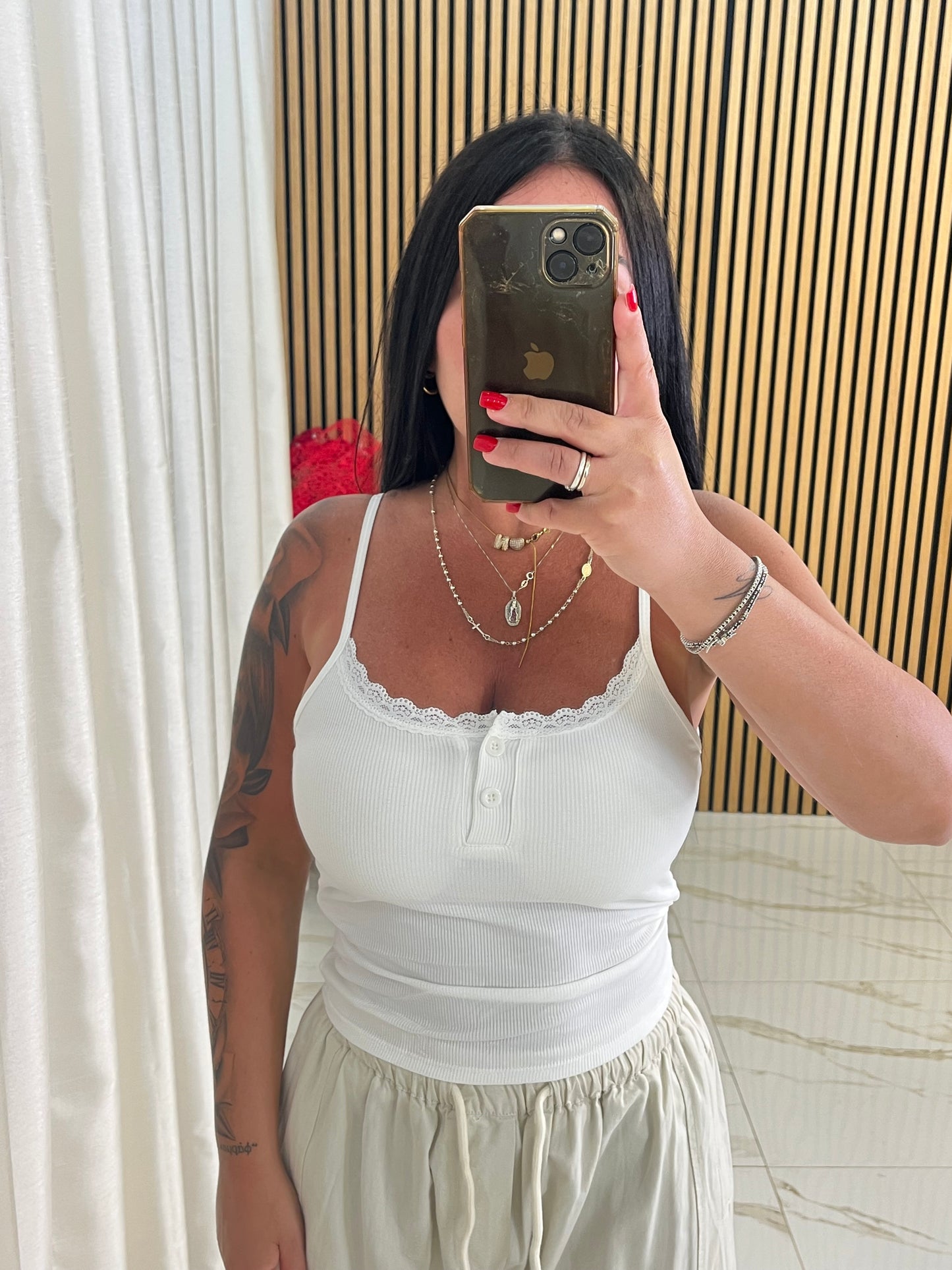 TOP COSTINE BIANCO