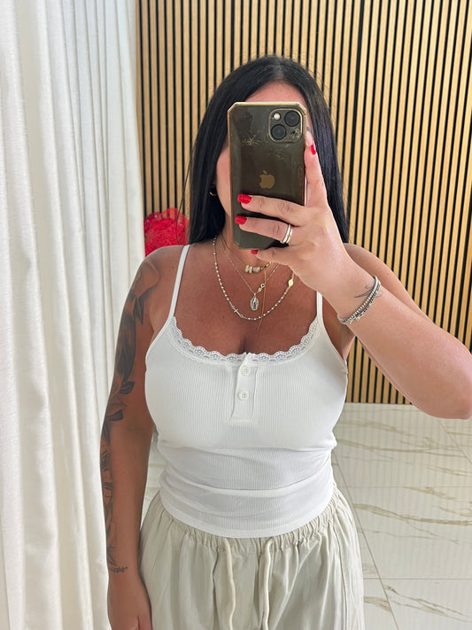 TOP COSTINE BIANCO