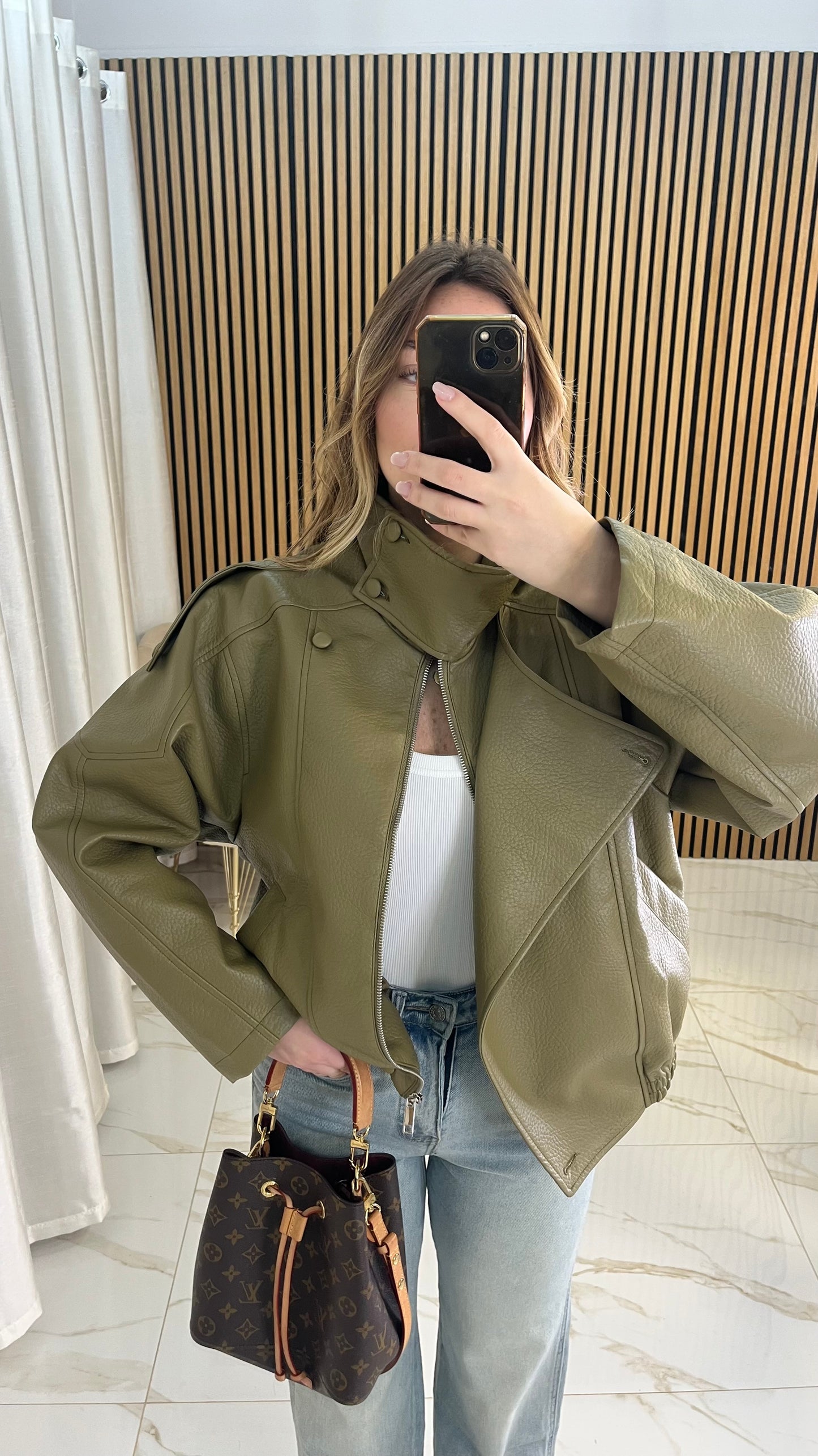 BOMBER ECOPELLE GREEN